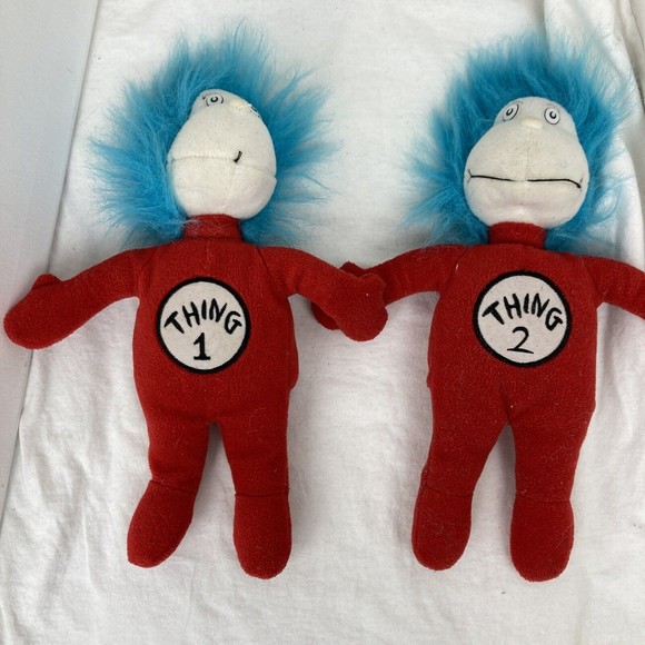 Dr. Seuss Thing One and Thing Two 1 & 2 Cat In The Hat Movie Merchandise Offical - Picture 2 of 9